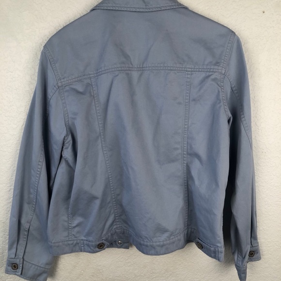 Women’s Eddie Bauer Powder blue Jean Jacket - Picture 3 of 5
